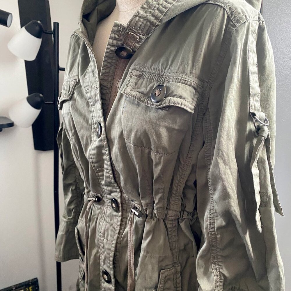 American Rag Military Green Utility Jacket - Picture 2 of 4